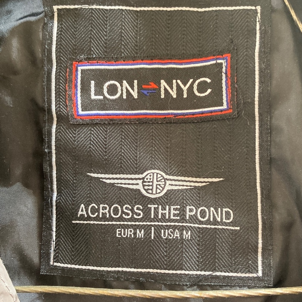 LON NYC across the pond women’s Med bomber jacket blackw/ gray trim 3 season - Picture 3 of 10